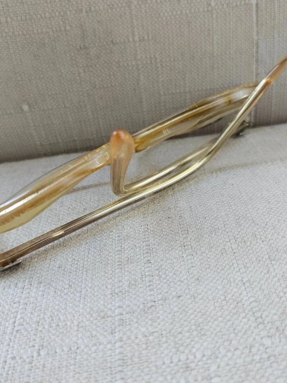 Vintage Jordache Women Eyeglasses Frame Tan Tone Eyewear Glasses Frame France
